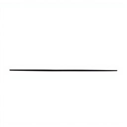 A minimalistic straight black line sharply contrasting against a pristine white background, creating a clean and modern visual