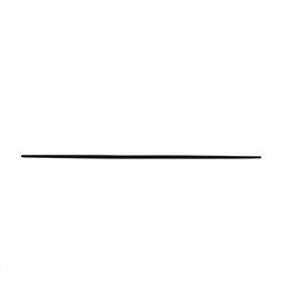 A minimalistic straight black line sharply contrasting against a pristine white background, creating a clean and modern visual