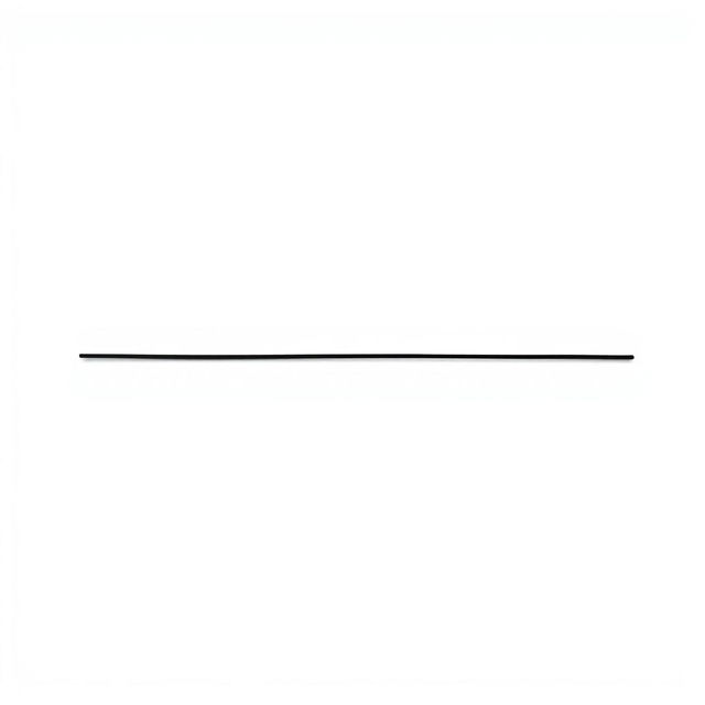 A minimalistic straight black line sharply contrasting against a pristine white background, creating a clean and modern visual