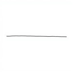 A basic, straight black line elegantly traced across a blank white canvas, epitomizing minimalist art