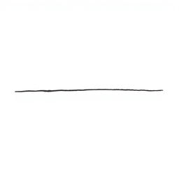 A basic, straight black line elegantly traced across a blank white canvas, epitomizing minimalist art