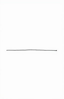 A simple, elegant straight line drawn across a blank white canvas, emphasizing minimalism and simplicity
