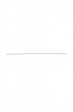 A simple, elegant straight line drawn across a blank white canvas, emphasizing minimalism and simplicity