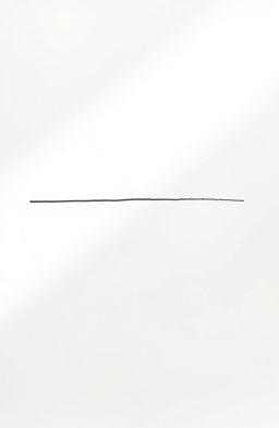 A simple, elegant straight line drawn across a blank white canvas, emphasizing minimalism and simplicity