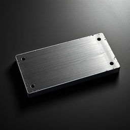 A stunning, high-resolution image of a thick carbon steel plate, featuring a smooth, shiny surface that reflects light beautifully
