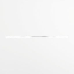 A simple, elegant straight line drawn across a blank white canvas, emphasizing minimalism and simplicity