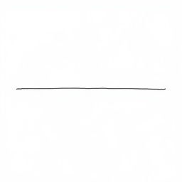 A simple, elegant straight line drawn across a blank white canvas, emphasizing minimalism and simplicity