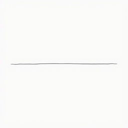 A simple, elegant straight line drawn across a blank white canvas, emphasizing minimalism and simplicity