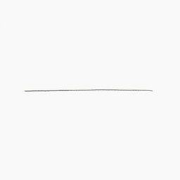 A simple, elegant straight line drawn across a clean white background, showcasing the essence of minimalism
