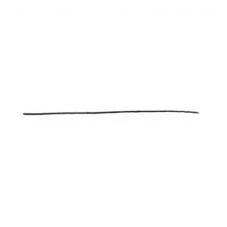 A simple, elegant straight line drawn across a clean white background, showcasing the essence of minimalism
