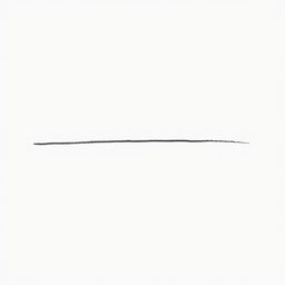 A simple, elegant straight line drawn across a clean white background, showcasing the essence of minimalism