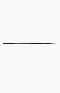 A simple and minimalistic straight line drawn against a clean white background