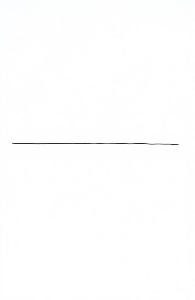 A simple and minimalistic straight line drawn against a clean white background