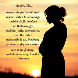 A beautiful silhouette of two people embracing each other in a comforting manner