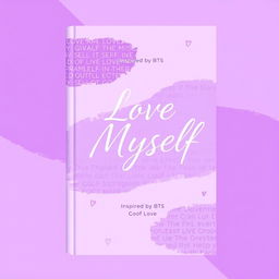 A beautiful purple book cover design featuring the title 'Love Myself' prominently displayed in an elegant, modern font