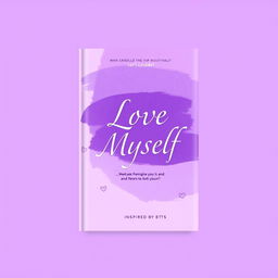 A beautiful purple book cover design featuring the title 'Love Myself' prominently displayed in an elegant, modern font