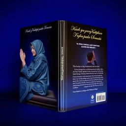 A captivating cover for a novel set against a deep blue night backdrop