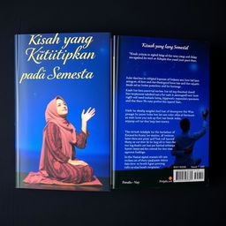 A captivating cover for a novel set against a deep blue night backdrop