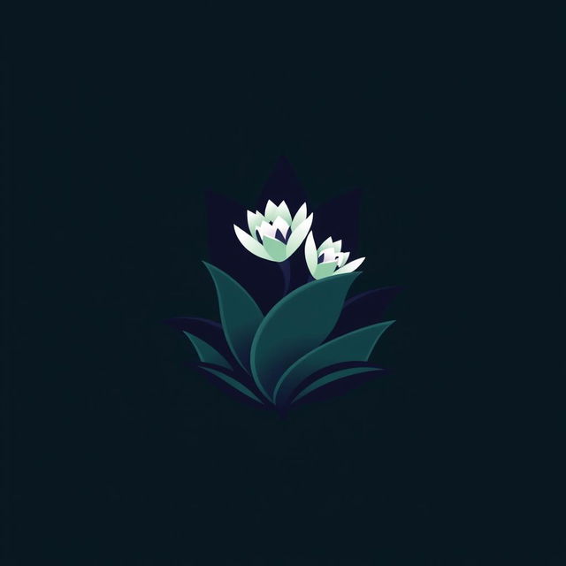 Design a modern and elegant logo inspired by the Night Cactus (Cardo Noturno)