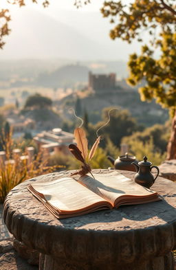 A serene and contemplative scene representing the essence of philosophy