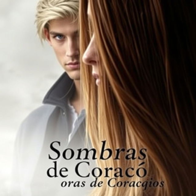 A captivating ebook cover featuring a female character in the foreground whose face is partially visible, with long, straight brown hair cascading down