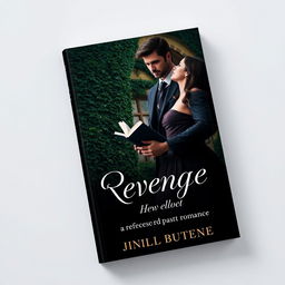 A captivating book cover design that encompasses themes of revenge and past romance between a male professor and his female student
