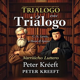 A captivating book cover design featuring the title "Triálogo entre C