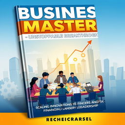 A visually striking book cover for 'Business Mastery - Unstoppable Breakthrough