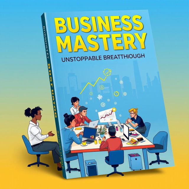 A visually striking book cover for 'Business Mastery - Unstoppable Breakthrough