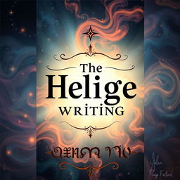 A book cover design for a title that translates to 'The Helige Writing'