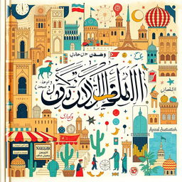 A book cover depicting the title in Arabic calligraphy (الكتابة الهيليغية) that beautifully represents Arab reality