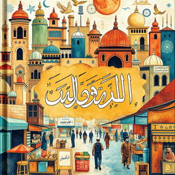 A book cover depicting the title in Arabic calligraphy (الكتابة الهيليغية) that beautifully represents Arab reality