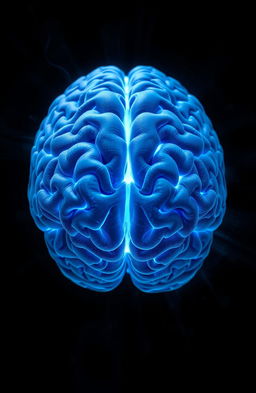 A highly detailed, artistic representation of a human brain, showcasing its intricate folds and textures