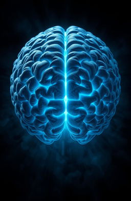 A highly detailed, artistic representation of a human brain, showcasing its intricate folds and textures