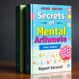 A captivating book cover for the series "Secrets of Mental Arithmetic" Book 1 Addition