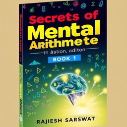 A captivating book cover for 'Secrets of Mental Arithmetic: Book 1 Addition' by Rajesh Sarswat