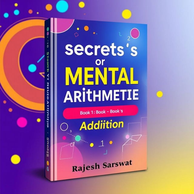 An engaging and eye-catching ebook cover for the book series "Secrets of Mental Arithmetic", Book 1: Addition