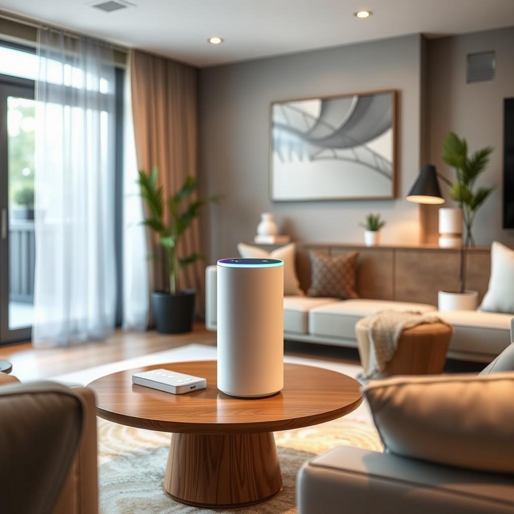 The 'Dora Sound' is a modern, compact smart speaker designed to turn your home into a connected hub