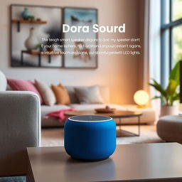 The 'Dora Sound' is a sleek and modern smart speaker designed to turn your home into a connected haven