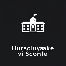 Logo design for a YouTube channel titled 'Подслушано в школе' (Heard in School) in a minimalist style