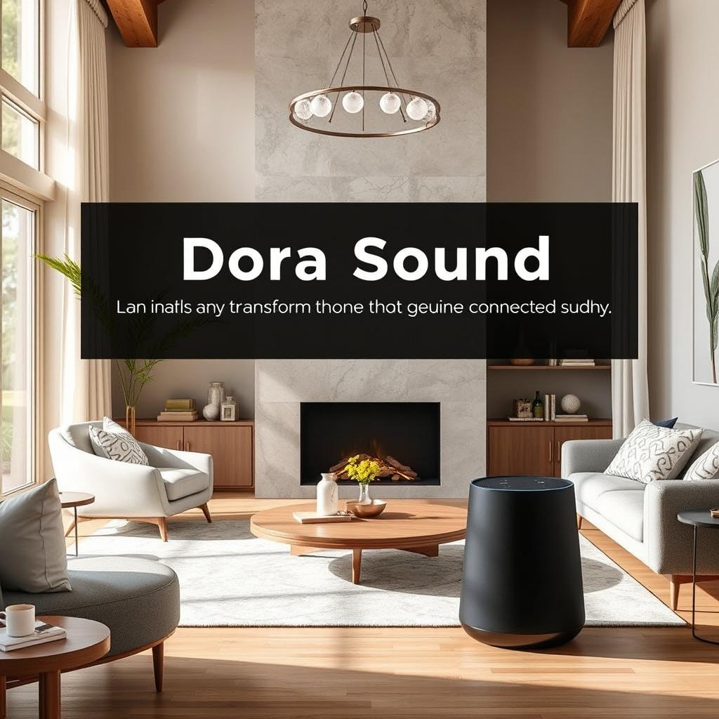 The 'Dora Sound' is an intelligent speaker designed to transform your home into a genuine connected sanctuary