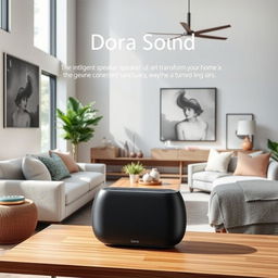 The 'Dora Sound' is an intelligent speaker designed to transform your home into a genuine connected sanctuary