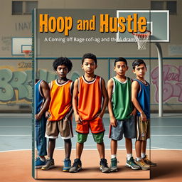 An engaging book cover design for 'Hoop and Hustle' by Dailyn J