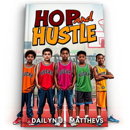 An engaging book cover design for 'Hoop and Hustle' by Dailyn J