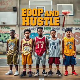 An impactful book cover design for 'Hoop and Hustle' by Dailyn J