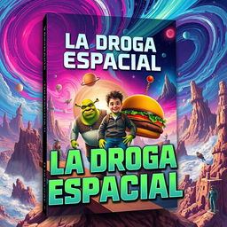 Design a striking book cover for 'La Droga Espacial'