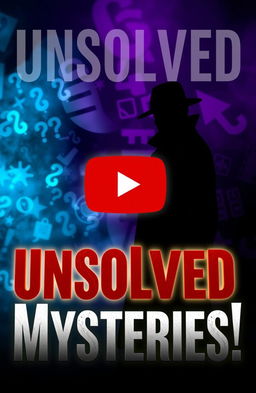 A captivating YouTube thumbnail showcasing the theme of unsolved mysteries
