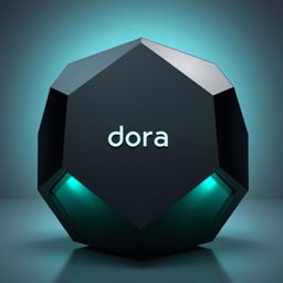 A modern and technologically advanced hexagonal speaker named 'Dora'