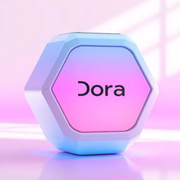 A modern and technologically advanced hexagonal speaker branded 'Dora'