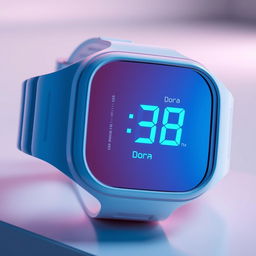 A modern and high-tech digital wristwatch named 'Dora'